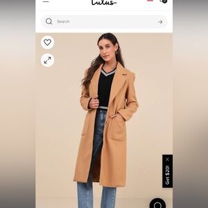 Lulus Style Squad Tan Coat